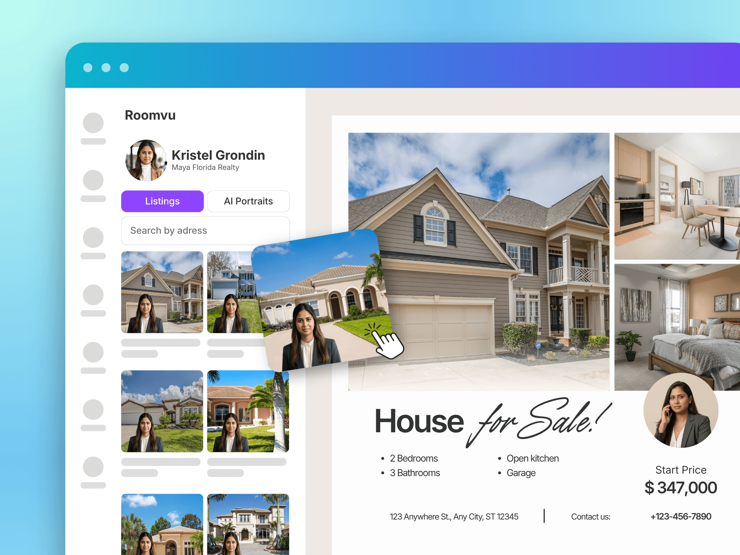 Roomvu in the Canva editor — 2